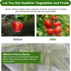 Garden Netting, Jevrench Durable Ultra Fine Garden Netting, Garden Plant Cover Row Cover Makes Plants, Vegetables, Fruits, And Flowers Grow Better (4Ft X 25Ft)