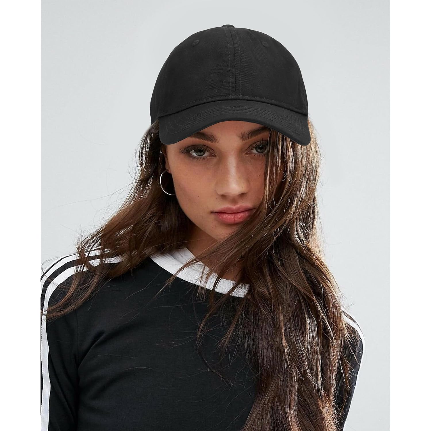 Oversize XXL Baseball Cap for Big Heads 23.6"-25.6", Extra Large Cotton Baseball Hat, Plus Size Unstructured Dad Hats