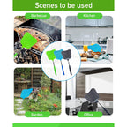 Wapodeai 3 Pcs Fly Swatter, Fly Swatters Plastic Telescopic, Large Bug Swatter That Work For Indoor And Outdoor. (Black Blue Green)