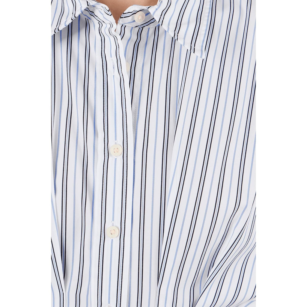 Lauren Ralph Lauren Women'S Petite Striped Pleated Broadcloth Shirtdress