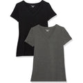 Amazon Essentials Women'S Regular-Fit Short-Sleeve V-Neck T-Shirt, Multipacks