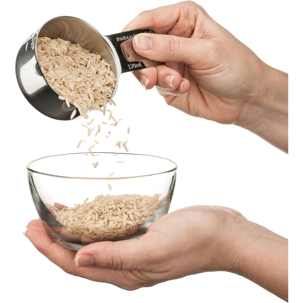 Hudson Essentials Stainless Steel Measuring Cups Set (6 Piece Set)