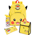 Pokémon Pikachu Kids Backpack Set | 4-Piece School Bag With Lunch Bag, Pencil Case & Water Bottle