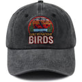 Easily Distracted By Birds Hats For Men Women, Adjustable Cotton Embroidered Birds Watchers Baseball Cap
