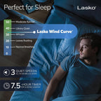 Lasko Oscillating Tower Fan With Remote - Quiet Standing Fan For Bedroom, Office, And Home - 3 Speeds - Powerful Cooling Air - T42951 - 42" Tall - Silver