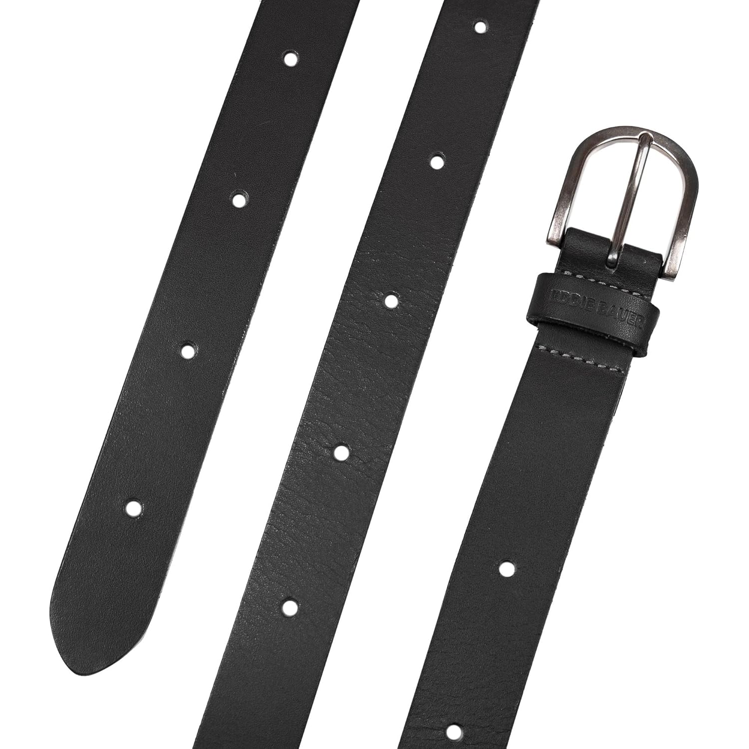Eddie Bauer Women's Casual Leather Belts with Durable Metal Buckle