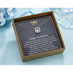 NOURISHLOV Graduation Gifts for Her 2026 College, Sterling Silver Two Interlocking Infinity Heart Necklace, Inspirational Graduation Gift, High School Graduate Gifts for Best Friend or Daughter