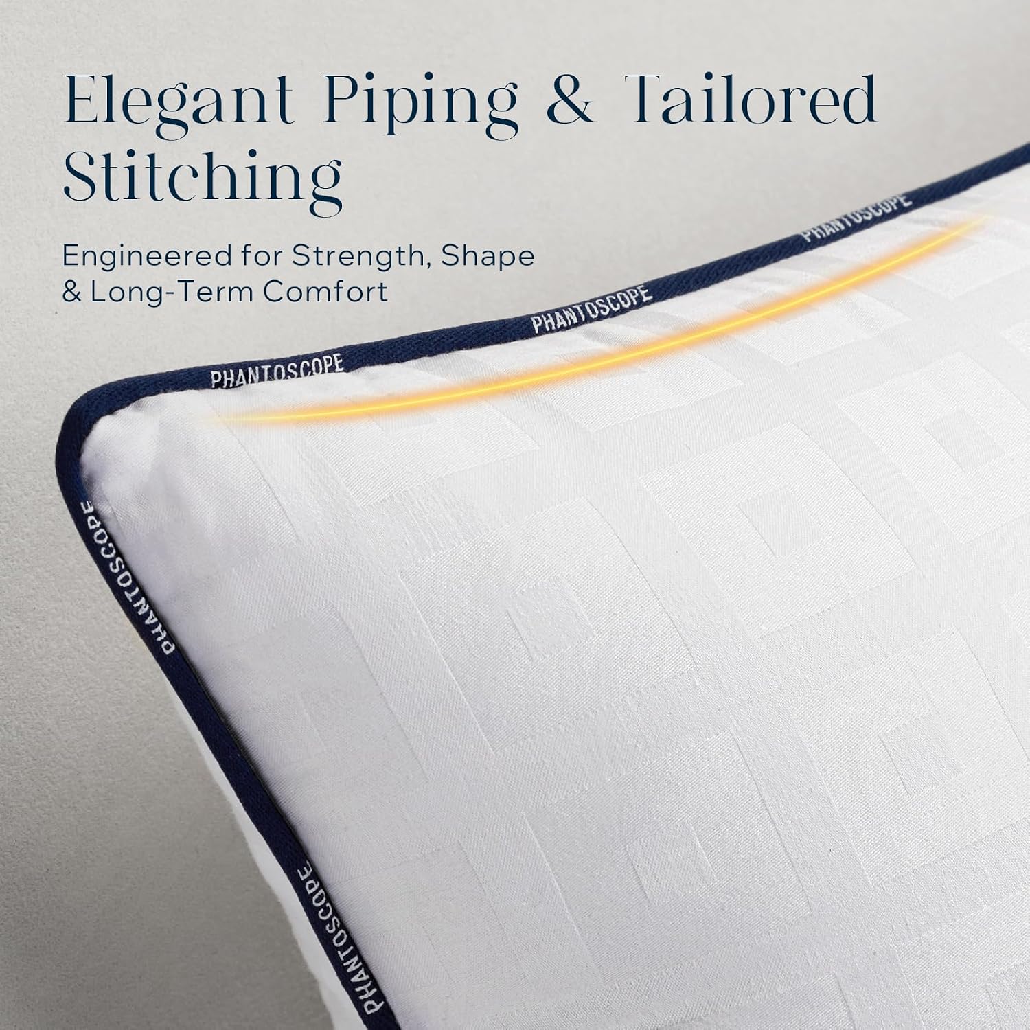 Phantoscope 18X18 Pillow Insert - Throw Pillow Inserts With 100% Cotton Jacquard Cover - 18 Inch Bed And Couch Pillows Square Form Throw Pillows, Pack Of 1