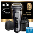 Braun Electric Razor for Men Series 9 PRO+ Electric Foil Shaver with Precision Trimmer and 6in1 SmartCare Center, Silver, 9667cc