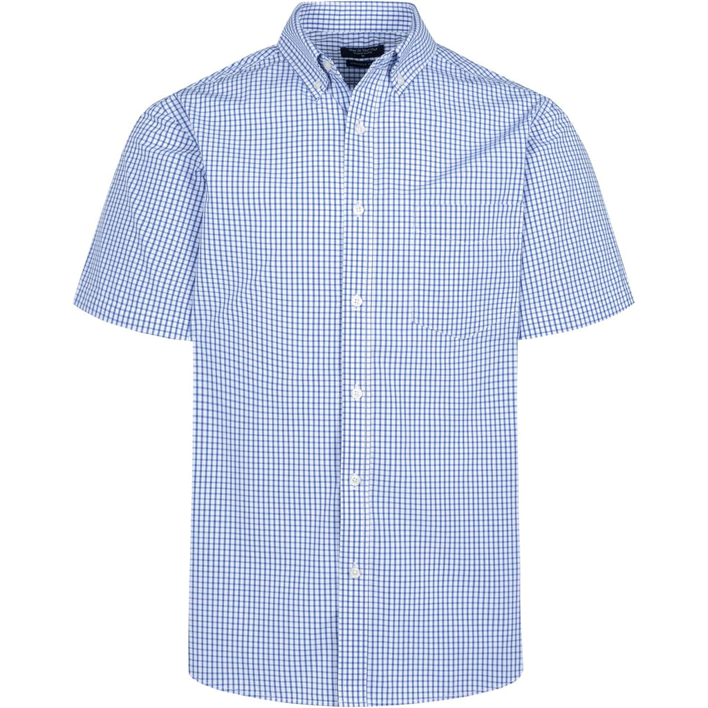 Wrinkle Free Dress Shirts For Men Regular Fit Short Sleeve Button Down Shirts Business Casual Shirts