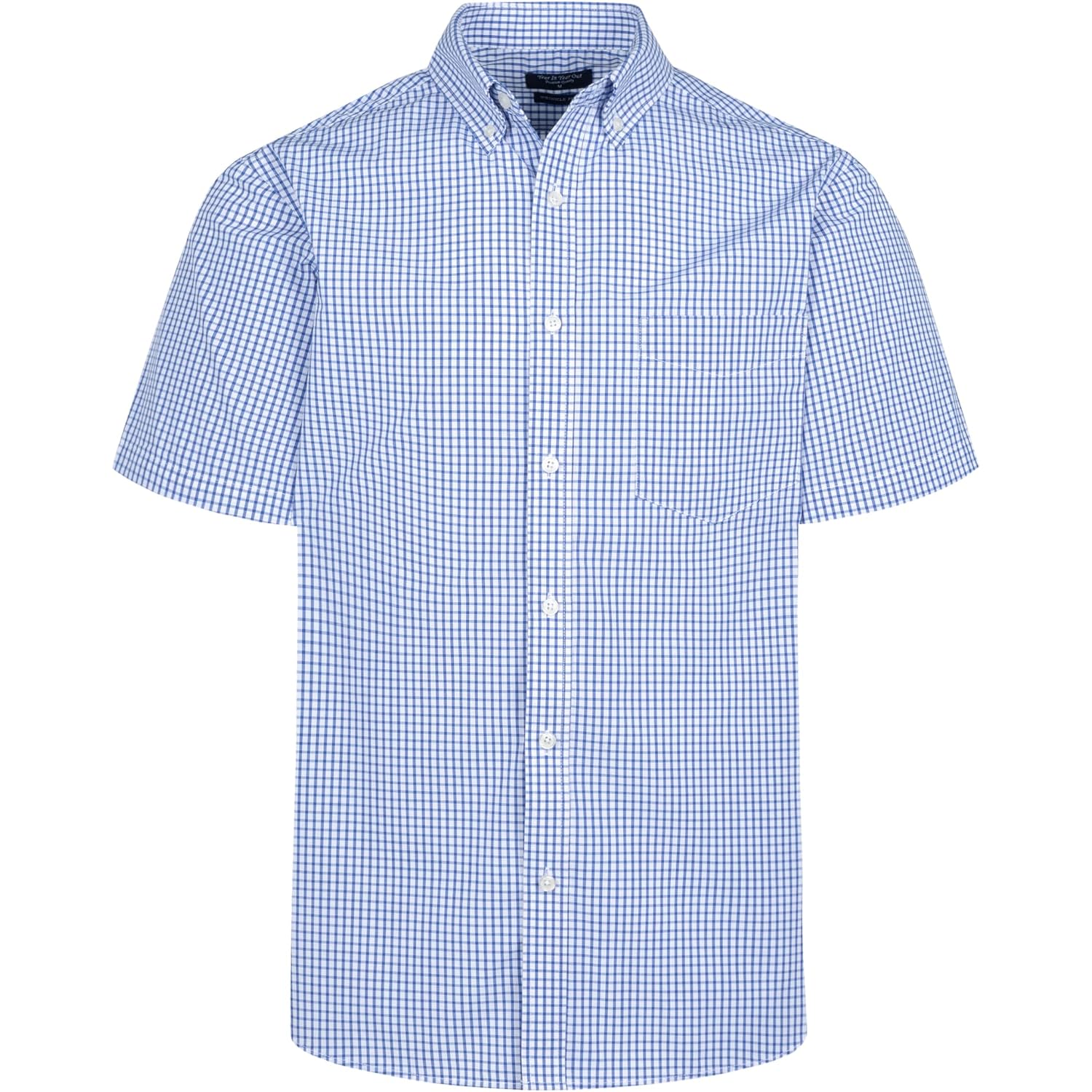 Wrinkle Free Dress Shirts For Men Regular Fit Short Sleeve Button Down Shirts Business Casual Shirts