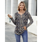 Zeagoo Womens Tops Long Sleeve Shirts Boho Tops for Women 2026 Fall Blouses Ladies Sweatshirts Spring Fashion Clothing