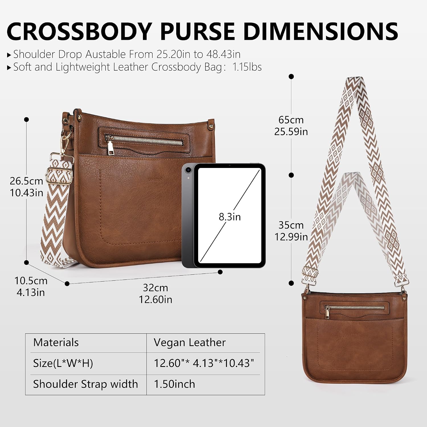 Tantomi Vegan Leather Crossbody Bags For Women Hobo Travel Purse Multi-Pocket Trendy Handbags & Womens Crossbody Bag