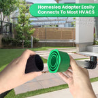 Ac Drain Line Unclogger, Hvac To Pvc Pipe Ac Drain Line Cleaner Tool, A/C Condensate Drain Line Cleaner Adapter, Air Conditioner Wet Vac Attachment To Evacuate And Unclog Ac Drain Lines-Green