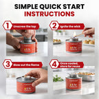 COMFICOVE 6 Hour Chafing Fuel Cans | 12 Pack Canned Heat Food Warmer Fuel Canister for Chafing Dish Buffet Set | Burners for Food Warmer with Wick