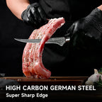 Professional Bbq Carving Knife Set, Slicing And Boning Knife For Meat Cutting,German High Carbon Stainless Steel Carving Knife For Meat And Turkey.