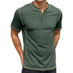 Sailwind Mens Henley Shirts Casual Lightweight Summer T-Shirt Cotton Maverick Short Sleeve