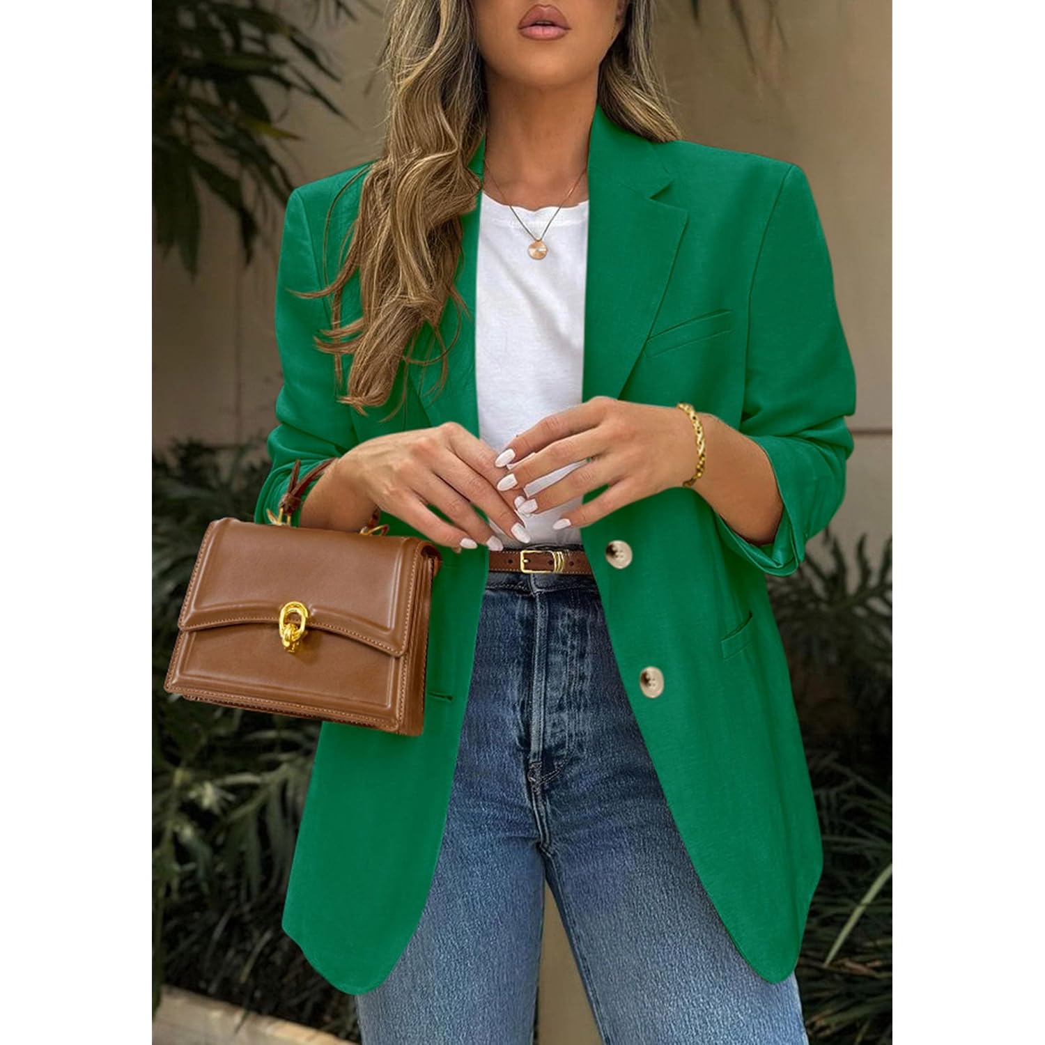 Prettygarden 2026 Blazers For Women Business Casual Long Sleeve Lapel Open Front Suit Jacket Work Blazer With Pockets