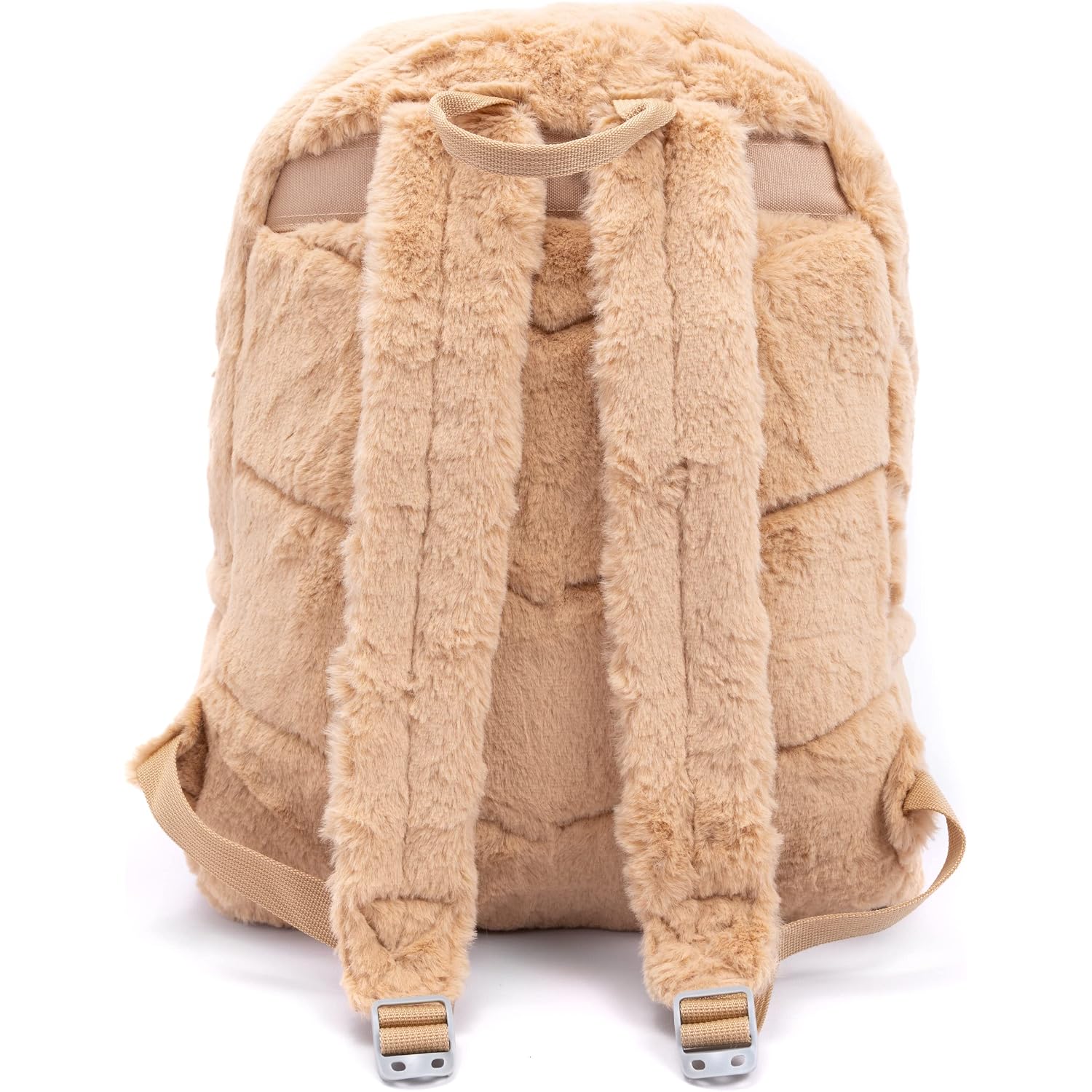 Pusheen The Cat Kids Beige Fluffy Backpack Rucksack 3D Ears Padded Straps 16 Inch School Travel Daypack Laptop Gym Bag