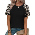 WIHOLL Summer Tops for Women 2026 Trendy Short Sleeve Shirts Crew Neck Tops Curved Hem Fashion Clothing
