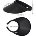 Dxhycc 3 Pack Sun Visor Hats for Women Men Clip On Wide Brim Visors Outdoor Golf Beach Tennis Cap