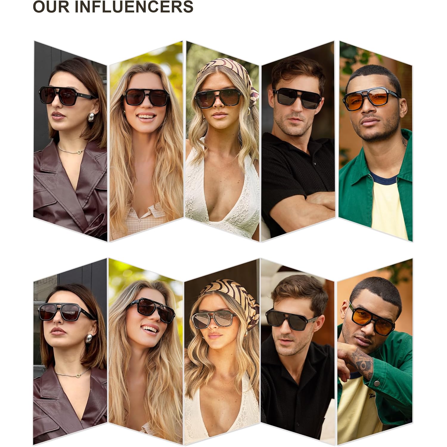 SOJOS Retro Thick Polarized Aviator Sunglasses for Women Men, Large Trendy Bold Square Pilot Shades SJ2385