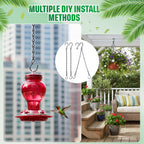 Eboot 2 Pcs Hanging Chain For Bird Feeders, Planters, Lanterns And Ornaments (Black,9.5 Inch)
