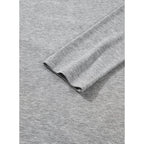 Sidefeel Womens Tops Casual Crewneck Long Sleeve Tops Ribbed Raw Hem Spring T Shirts Slim Fit Basic Tees Blouses