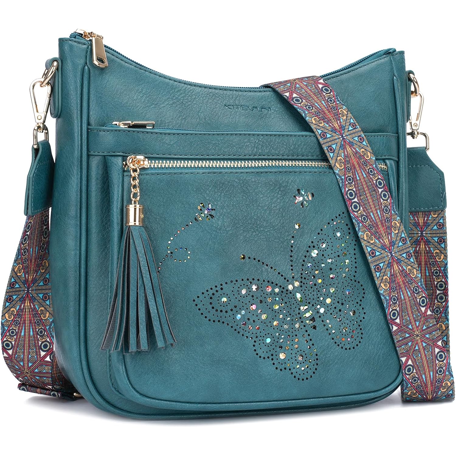 Medium Crossbody Bags For Women Trendy, Women'S Butterfly Shoulder Handbags With Tassel