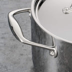 Tramontina Signature Tri-Ply Clad Stainless Steel 12-Piece Cookware Set with Lids, Pots and Pans Kitchen Set, Induction-Ready, Dishwasher-Safe, NSF-Certified, Made in Brazil