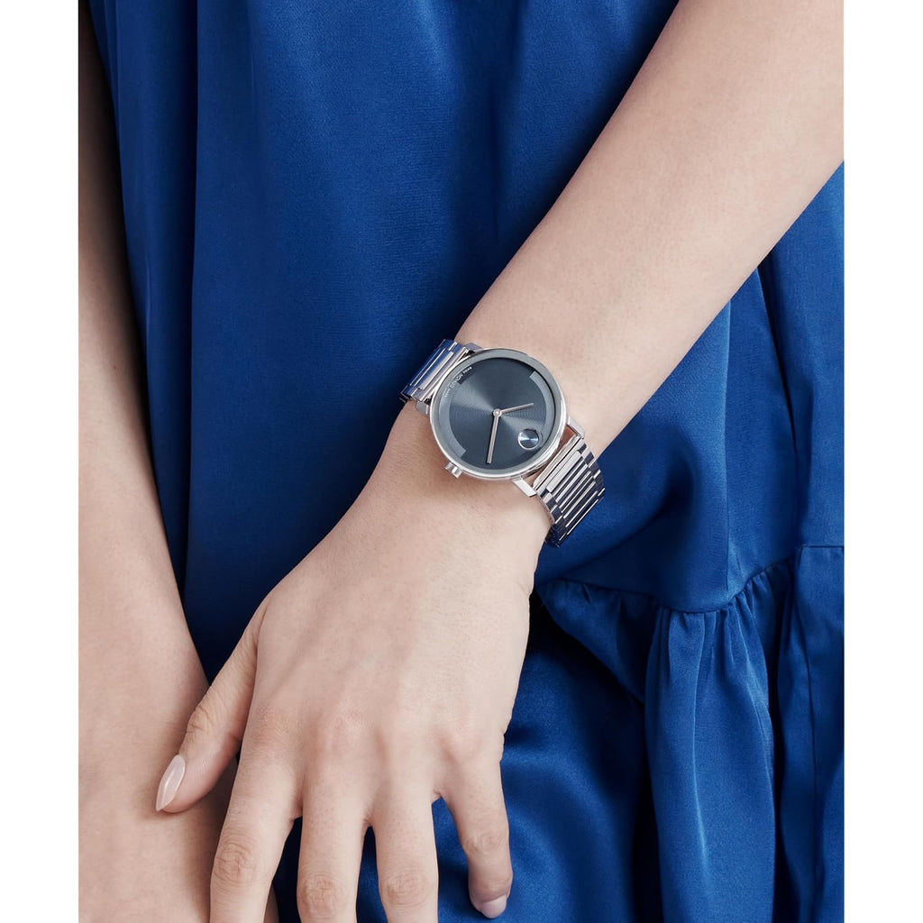 Movado Bold Evolution 2.0 Men'S Watch - Swiss Quartz Movement, Stainless Steel Mesh Bracelet - 3 Atm Water Resistance - Luxury Fashion Timepiece For Him - 40Mm