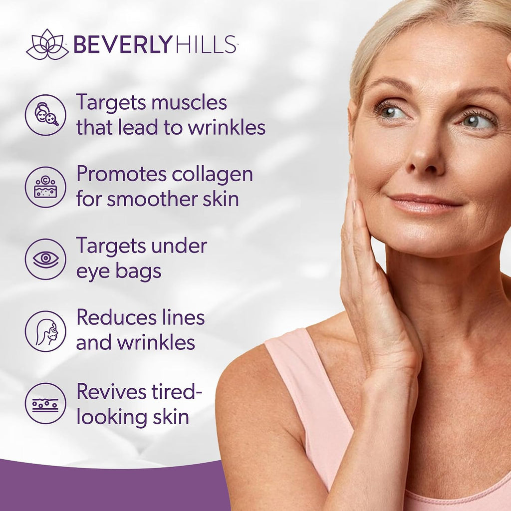 Beverly Hills Instant Facelift Anti Aging Eye Serum Treatment For Dark Circles, Puffy Eyes, Wrinkles, Under Eye Bags, Fine Lines, And Crows Feet | 30Ml (120 Days Supply)