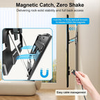 Ultra Slim Tv Wall Mount For 42 To 100 Inch Flat & Frame Tvs Only, 0.31” Low Profile Flat To Wall Tv Mount, Micro Gap Wall Mount Tv Bracket, Hold Up To 176 Lbs, Blends In Any Interior