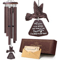 Memorial Wind Chimes With Hummingbird,Sympathy Gifts For Loss Of Loved One,Windchimes In Memory Of A Loved One Prime,Condolences Remembrance Bereavement Funeral Gift