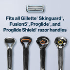 Gillette SkinGuard Razor Blade Refills for Men, 2 Blade Cartridge, SkinGuard for Sensitive Skin, Lubrication, Fits SkinGuard Razor Handles, 8 Count