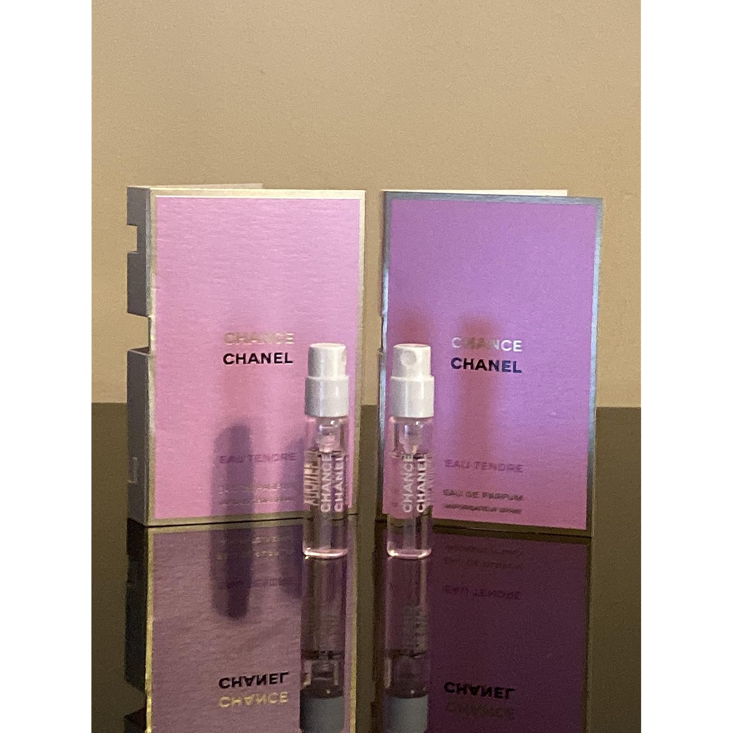 Set of 2 - Chance Eau Tendre for Women, Eau De Parfum Spray 0.05oz/1.5ml Vial Sampler