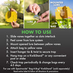 Spectracide Bag-A-Bug Japanese Beetle Trap Bundle, 1 Dual Lure System With 2 Replacement Lure Refills
