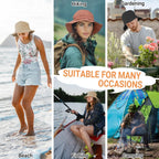 NPQQUAN Waterproof Quick Dry Bucket Hats for Woman Men Packable Foldable Rain Sun Hat Lightweight Hiking Hat