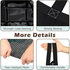Fammart Mesh Beach Bag with Zipper, Large Beach Tote for Women, Toys Pool Swim Bag Travel Vacation Cruise Essentials