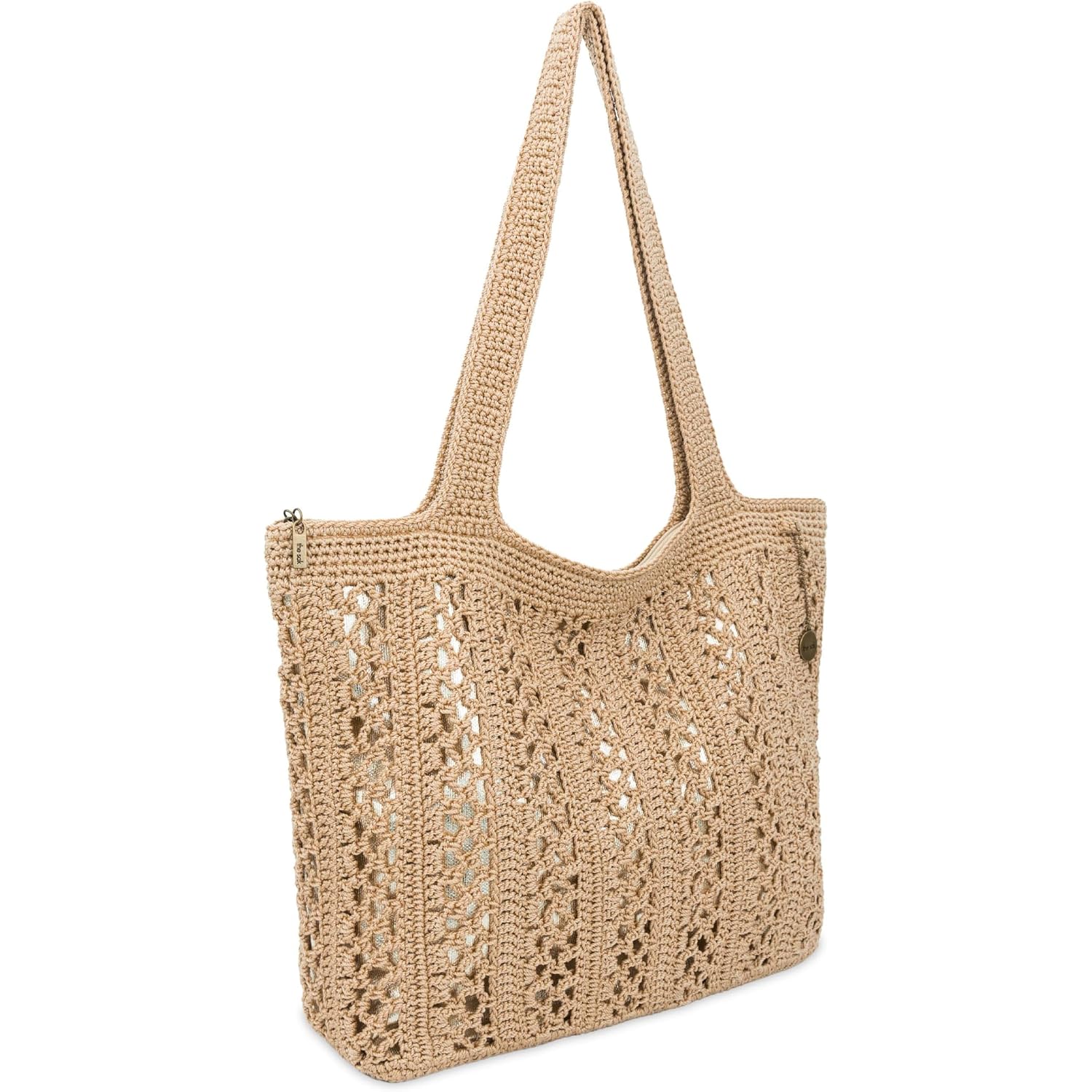 The Sak Crafted Classics Tote Bag - Hand Crochet Women'S Purse For Everyday, Travel, Beach Bag - Carryall Shoulder Bag Straps