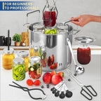 Gemfino Canning Supplies Starter Kit With Canning Rack,Canning Kit For Beginners