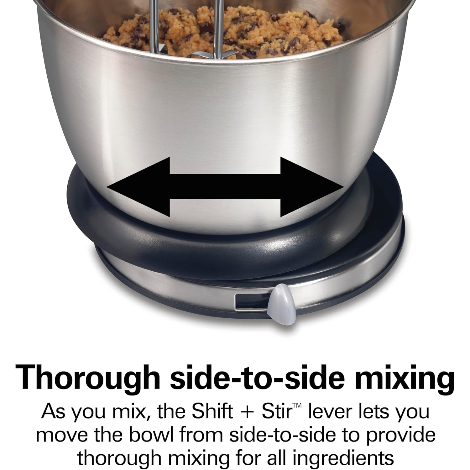 Hamilton Beach Classic Stand And Hand Mixer, 4 Quarts, 6 Speeds With Quickburst, Bowl Rest, 290 Watts Peak Power, Black And Stainless | 2-In-1 Versatility | Quickburst For Added Power | 290 Watts Peak Power | Built-In Bowl Rest | Black And Stainless Steel