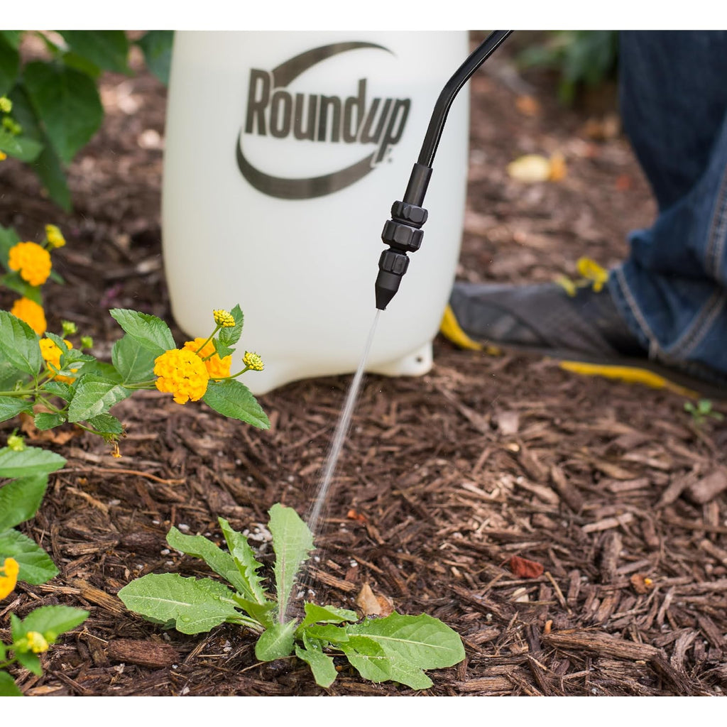 Roundup 190260 2-Gallon Lawn And Garden Sprayer For Controlling Insects And Weeds Or Cleaning Decks And Siding