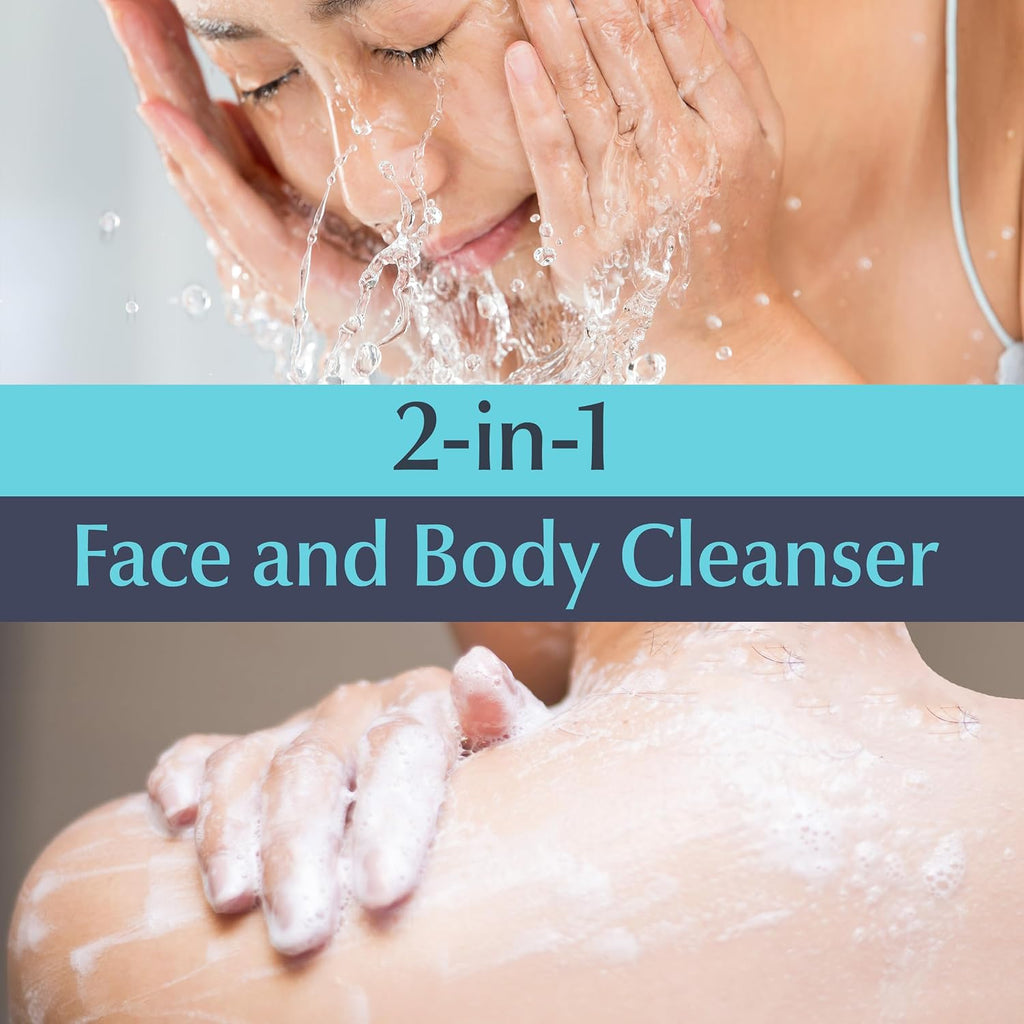 Eucerin Advanced Repair Cleansing Body And Face Cleanser, Gentle Face And Body Wash For Normal To Dry, Sensitive Skin, Soap Free And Unscented, 16.9 Fl Oz Bottle