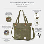 Travelon Anti-Theft Heritage Tote Bag
