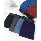 Innersy Big And Tall Cotton Boxers For Men Moisture Wicking Loose Fit Underwear 4-Pack