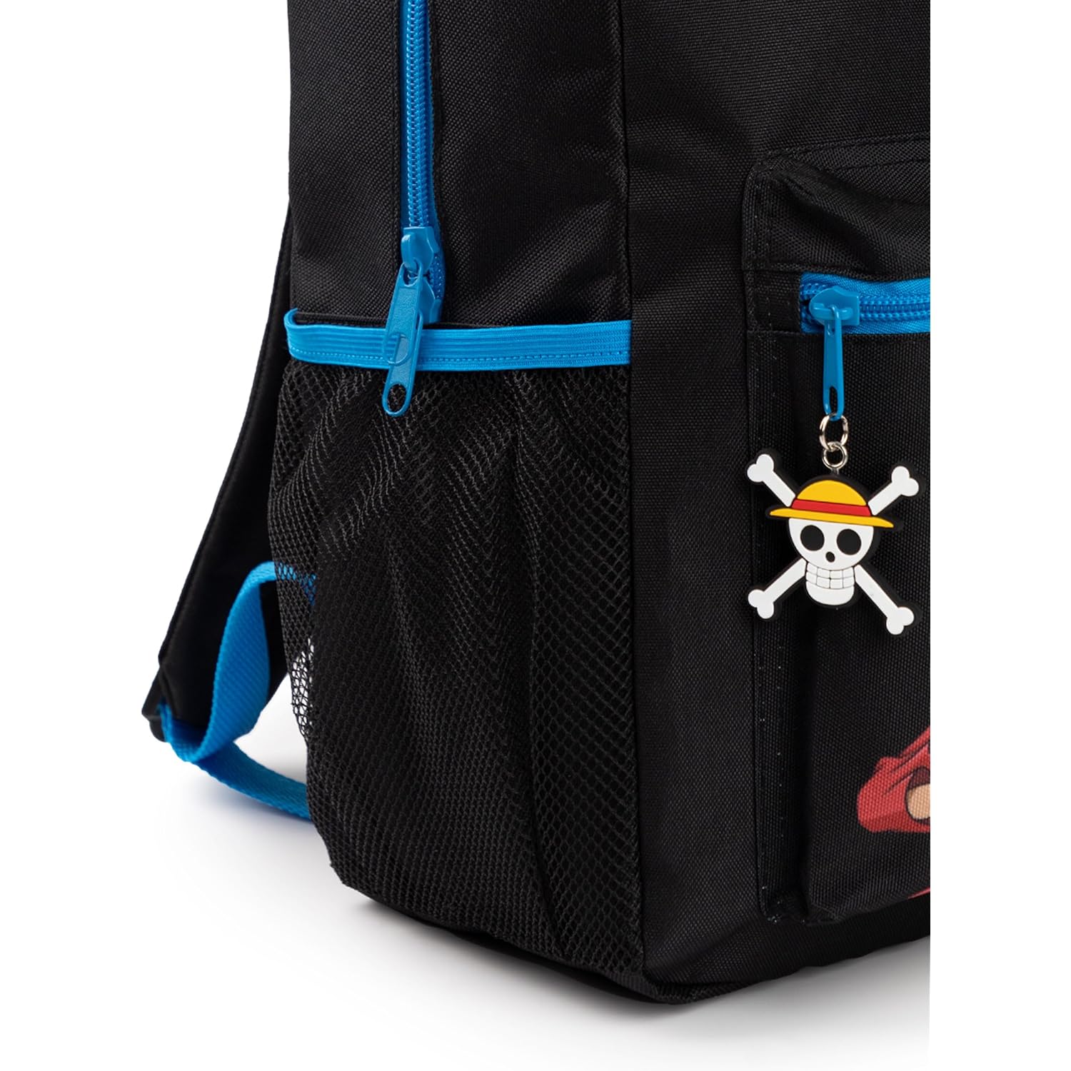 One Piece Luffy Boys Backpack | Black Rucksack With Adjustable Straps | Practical & Organised Luggage Sports School Bag | Anime Game Series Movie Merchandise Gifts For Kids & Teens