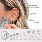 ChicSilver 925 Sterling Silver Huggie Earrings for Women 14K Gold Plated Silver Hoop Earrings for Women Hypoallergenic Small Cubic Zirconia Huggie Earring (6/8/10/12/14/16/18/20mm)