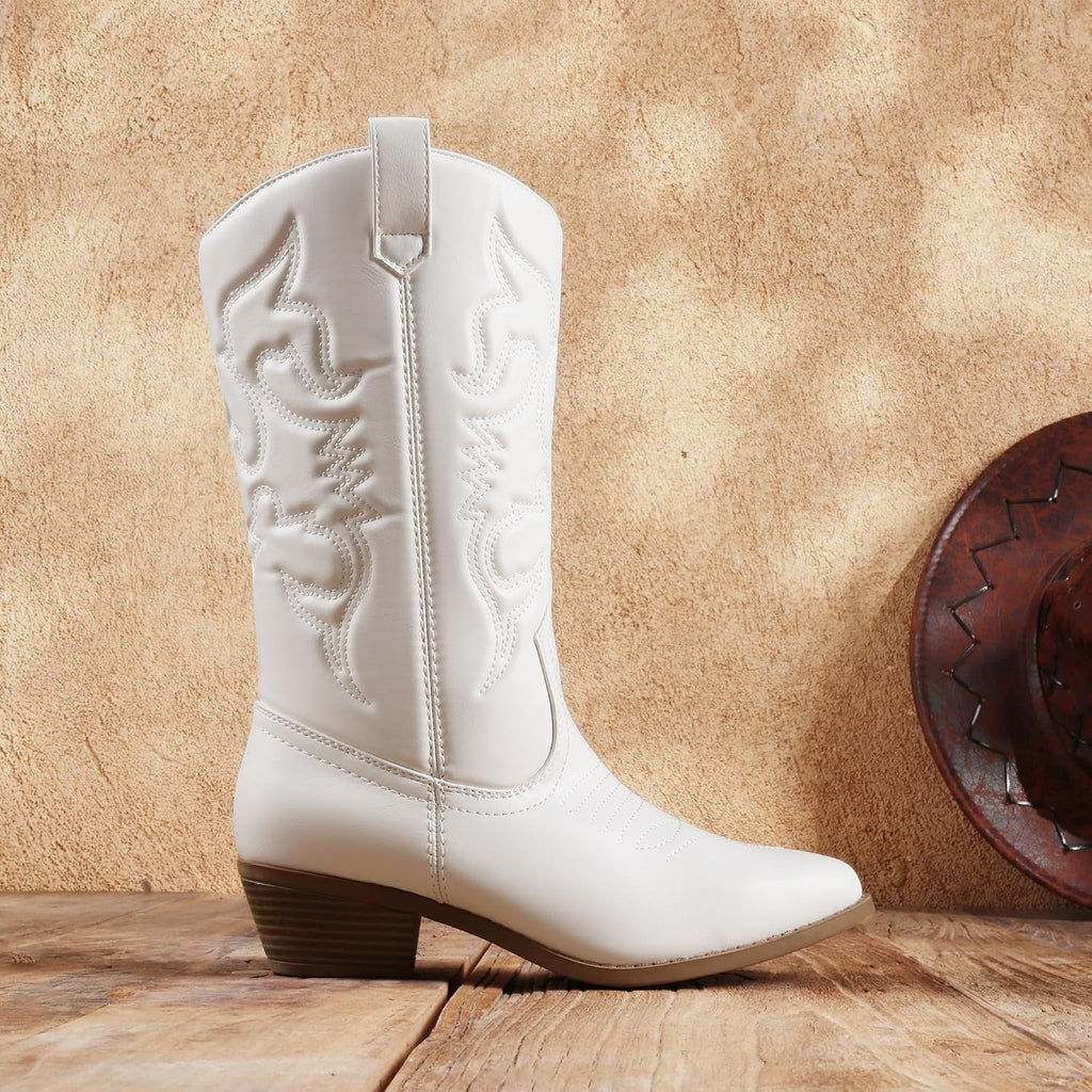 Dream Pairs Women'S Mid-Calf Boots - Classic Comfort