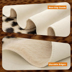 Leopard Print Rug, Faux Cowhide Cheetah Skin Rug Animal Printed Area Rug Carpet For Home Office, Livingroom, Bedroom